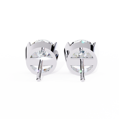Halorine Solitaire Diamond Earrings