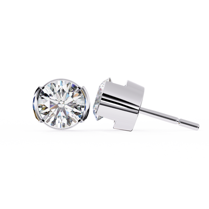 Halorine Solitaire Diamond Earrings