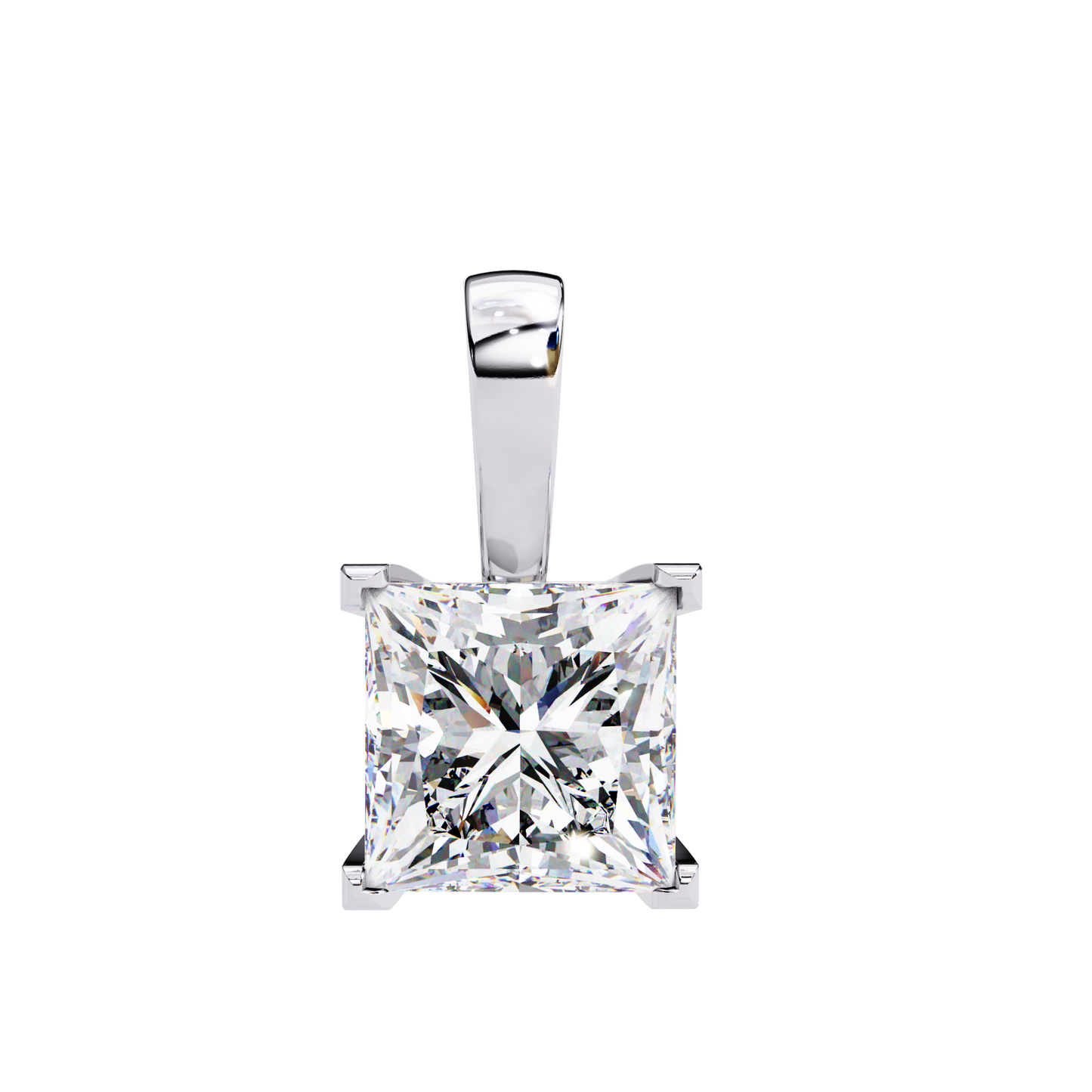 Regalia Puriste Princess Cut Solitaire Pendant