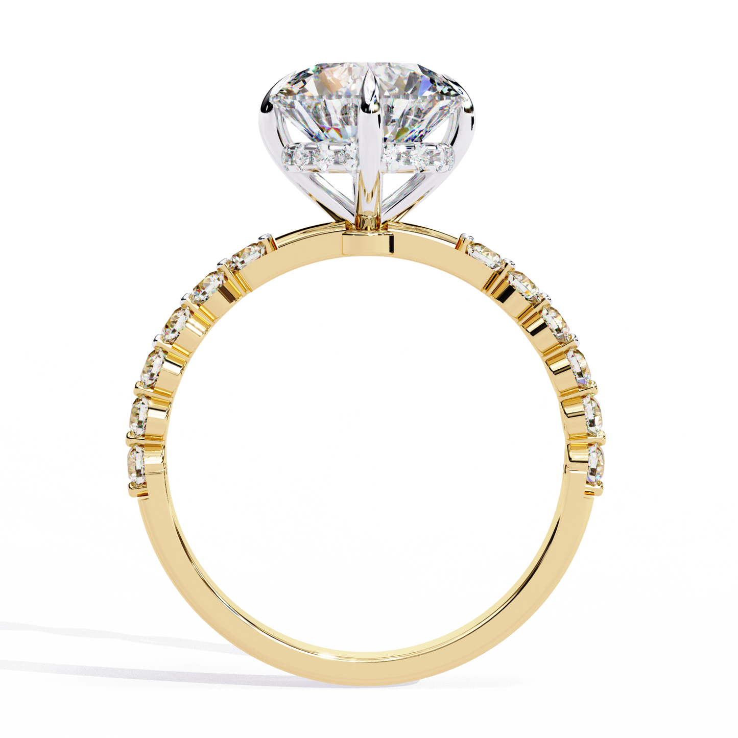 Elysian Velluto Round Solitaire Ring