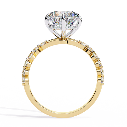 Elysian Velluto Round Solitaire Ring