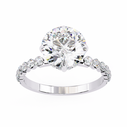Elysian Velluto Round Solitaire Ring