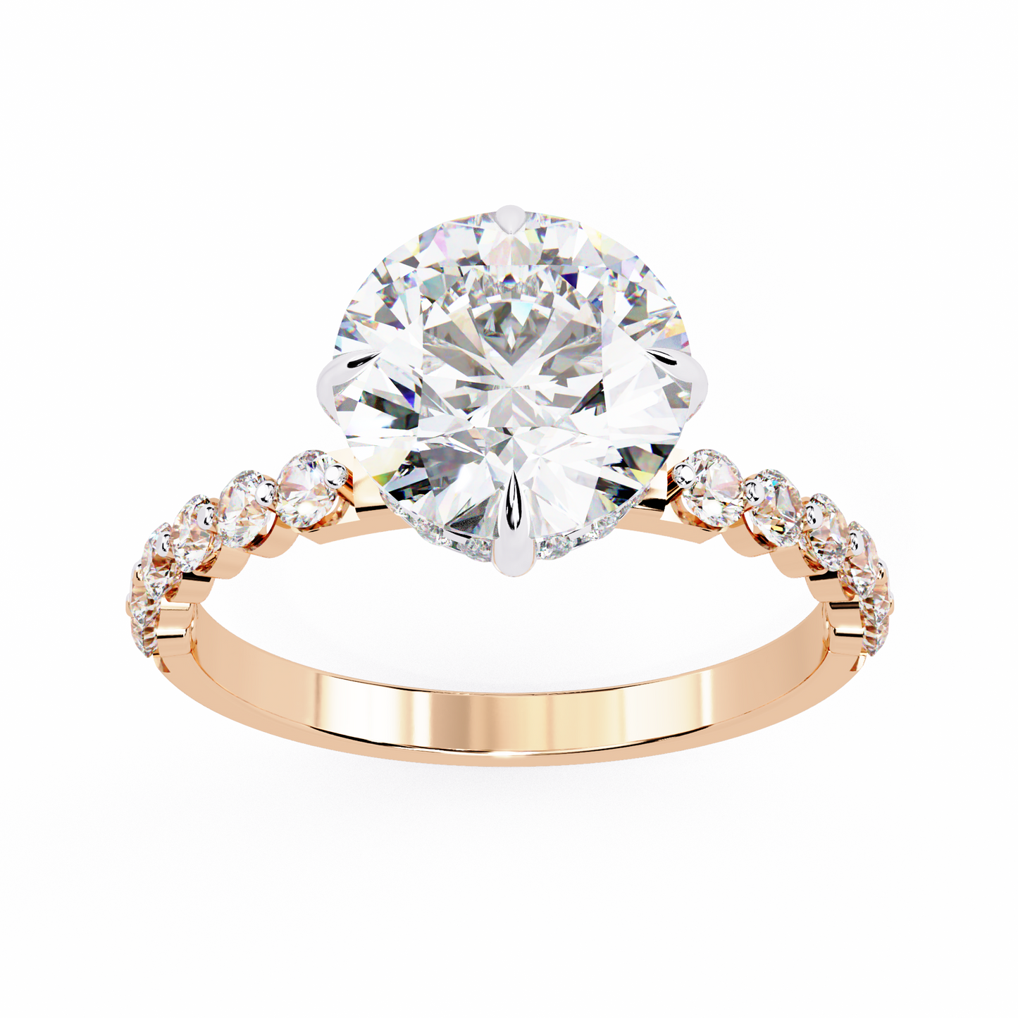 Elysian Velluto Round Solitaire Ring