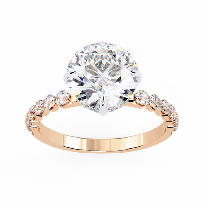 Elysian Velluto Round Solitaire Ring