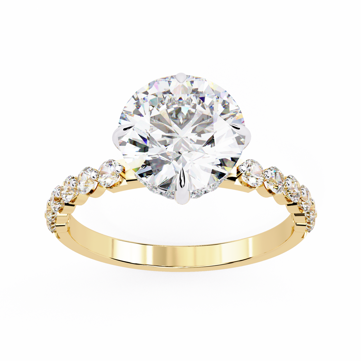 Elysian Velluto Round Solitaire Ring