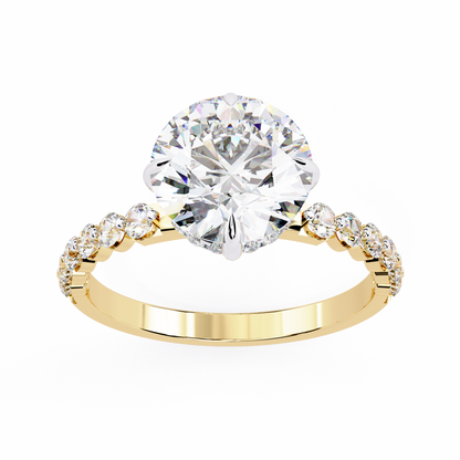 Elysian Velluto Round Solitaire Ring