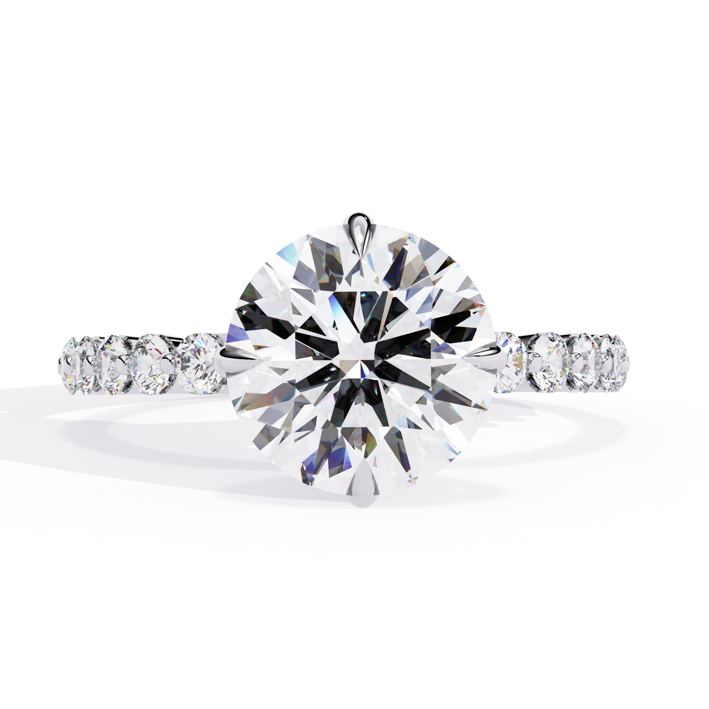 Elysian Velluto Round Solitaire Ring
