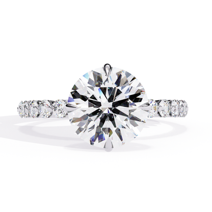Elysian Velluto Round Solitaire Ring