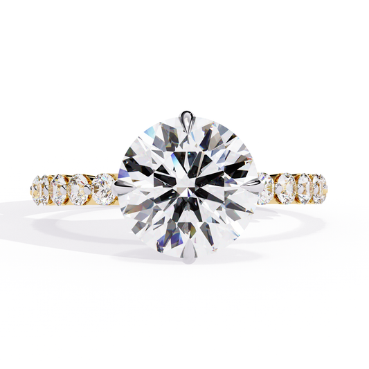 Elysian Velluto Round Solitaire Ring