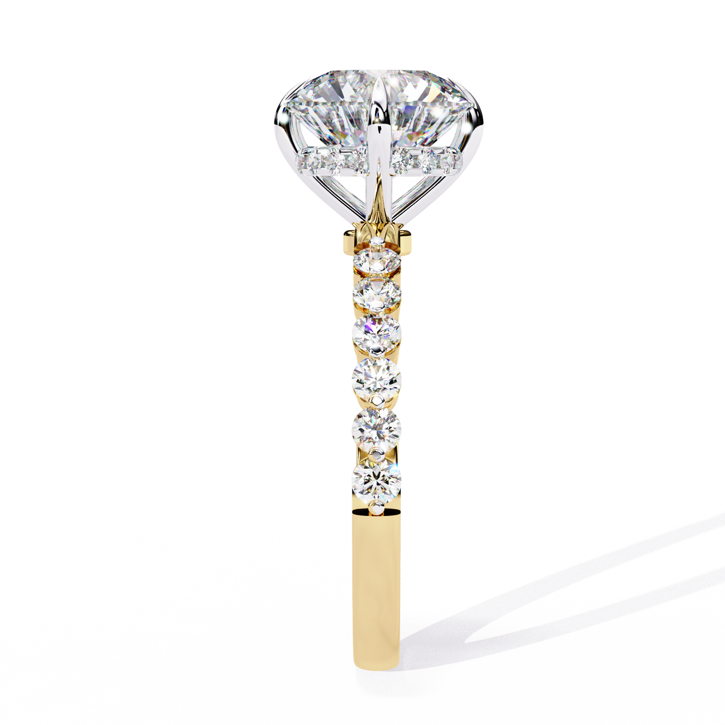 Elysian Velluto Round Solitaire Ring