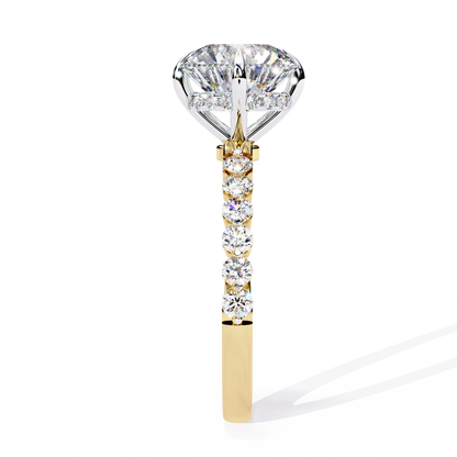 Elysian Velluto Round Solitaire Ring
