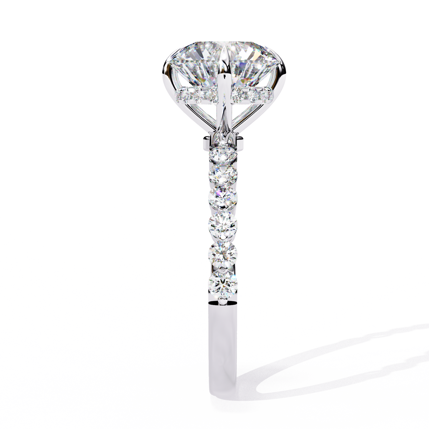 Elysian Velluto Round Solitaire Ring