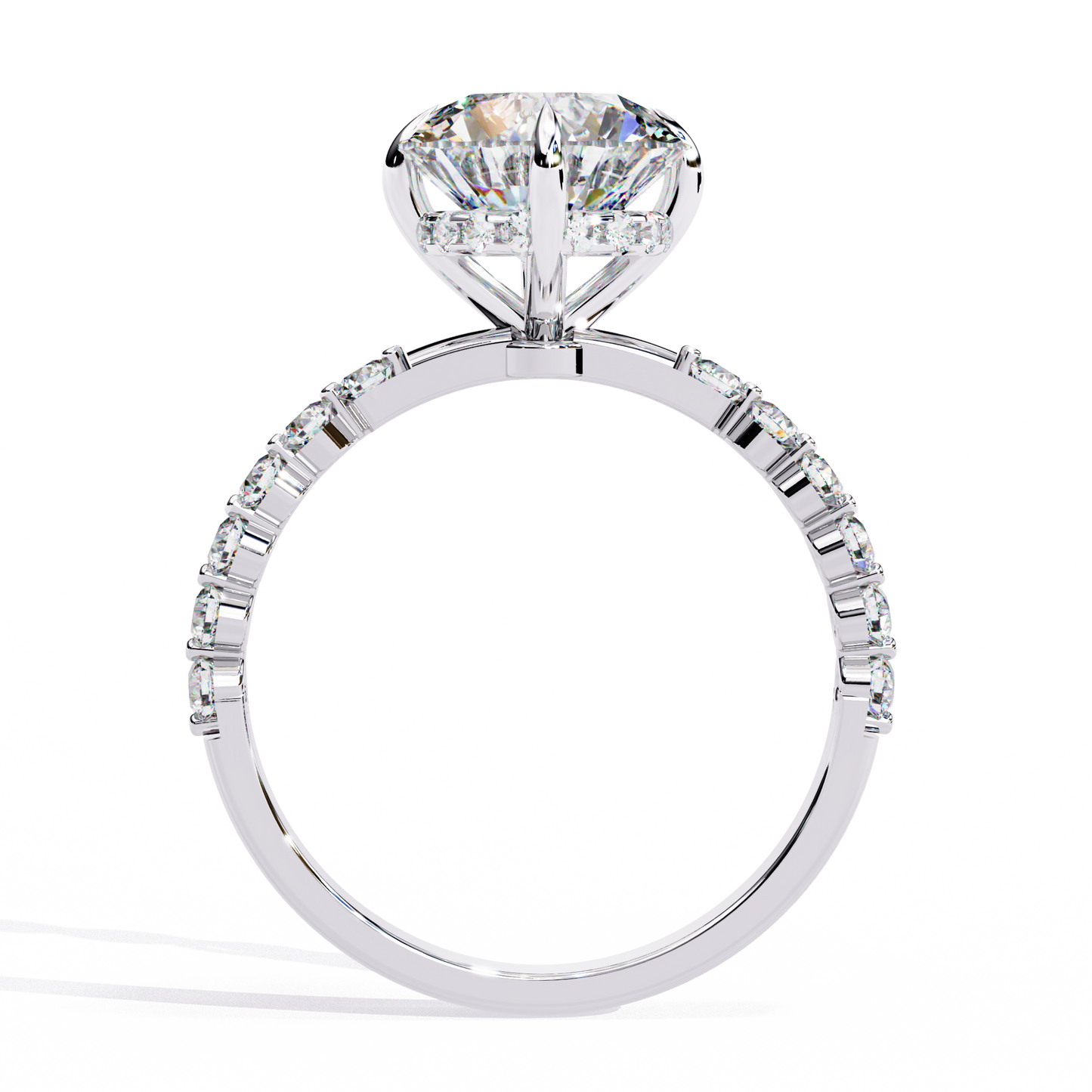 Elysian Velluto Round Solitaire Ring