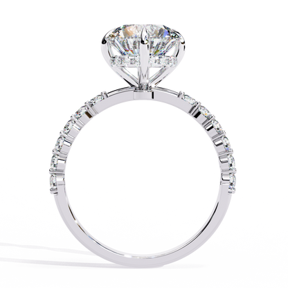 Elysian Velluto Round Solitaire Ring