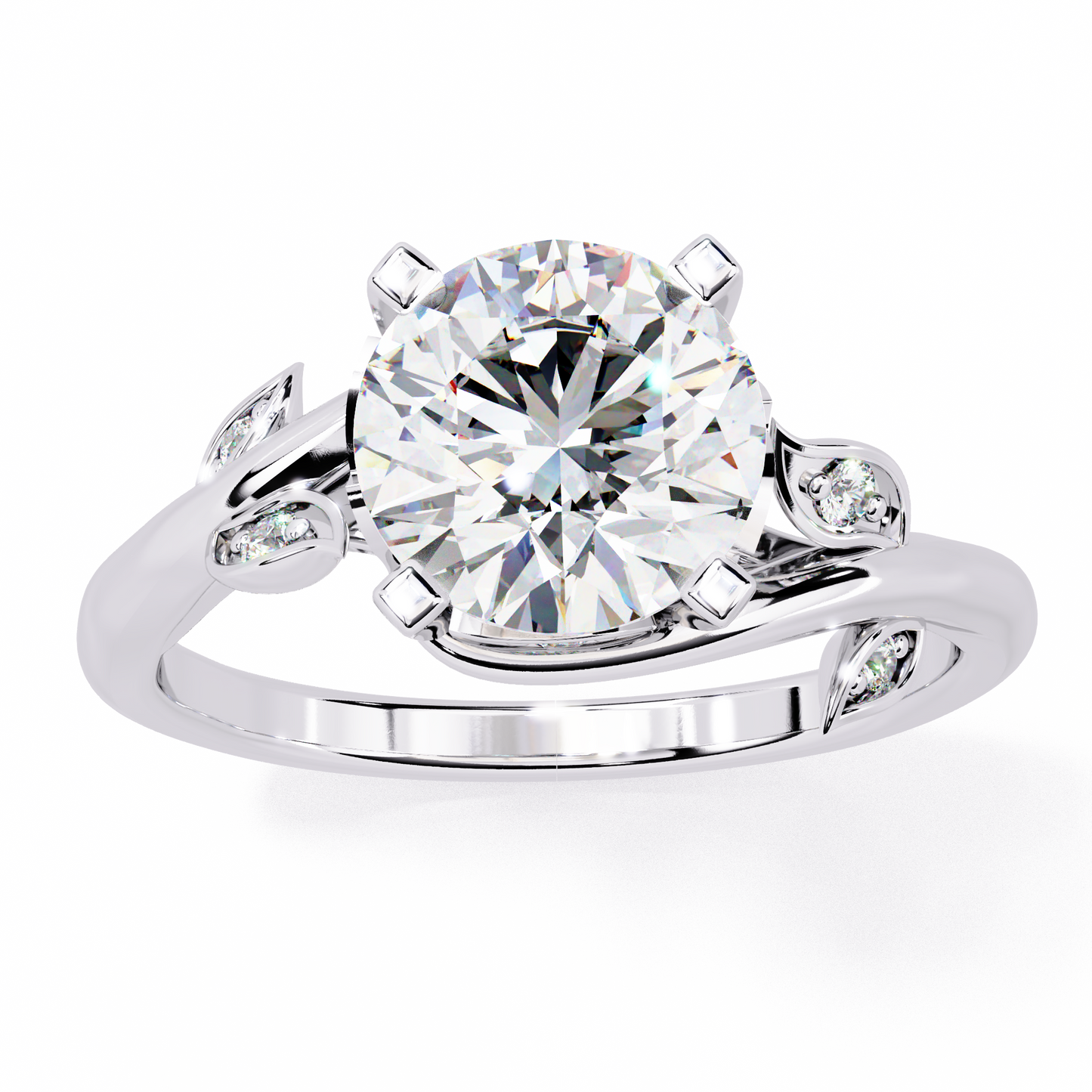 Nerisa Eclat Round Solitaire Ring