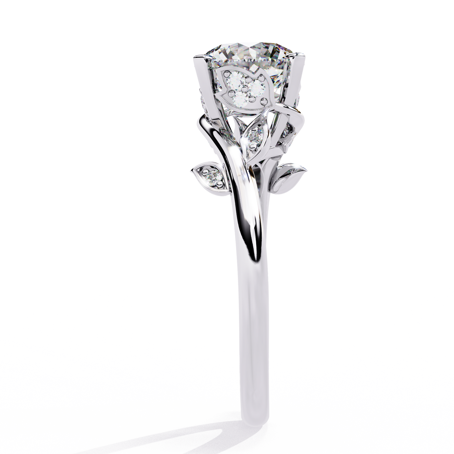 Nerisa Eclat Round Solitaire Ring