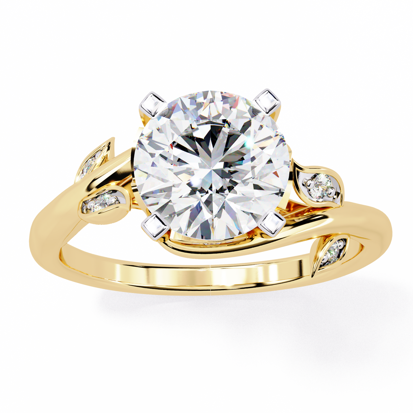 Nerisa Eclat Round Solitaire Ring
