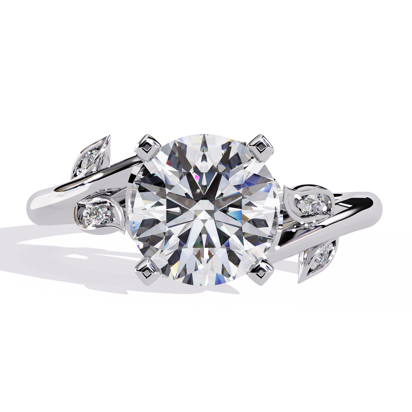 Nerisa Eclat Round Solitaire Ring