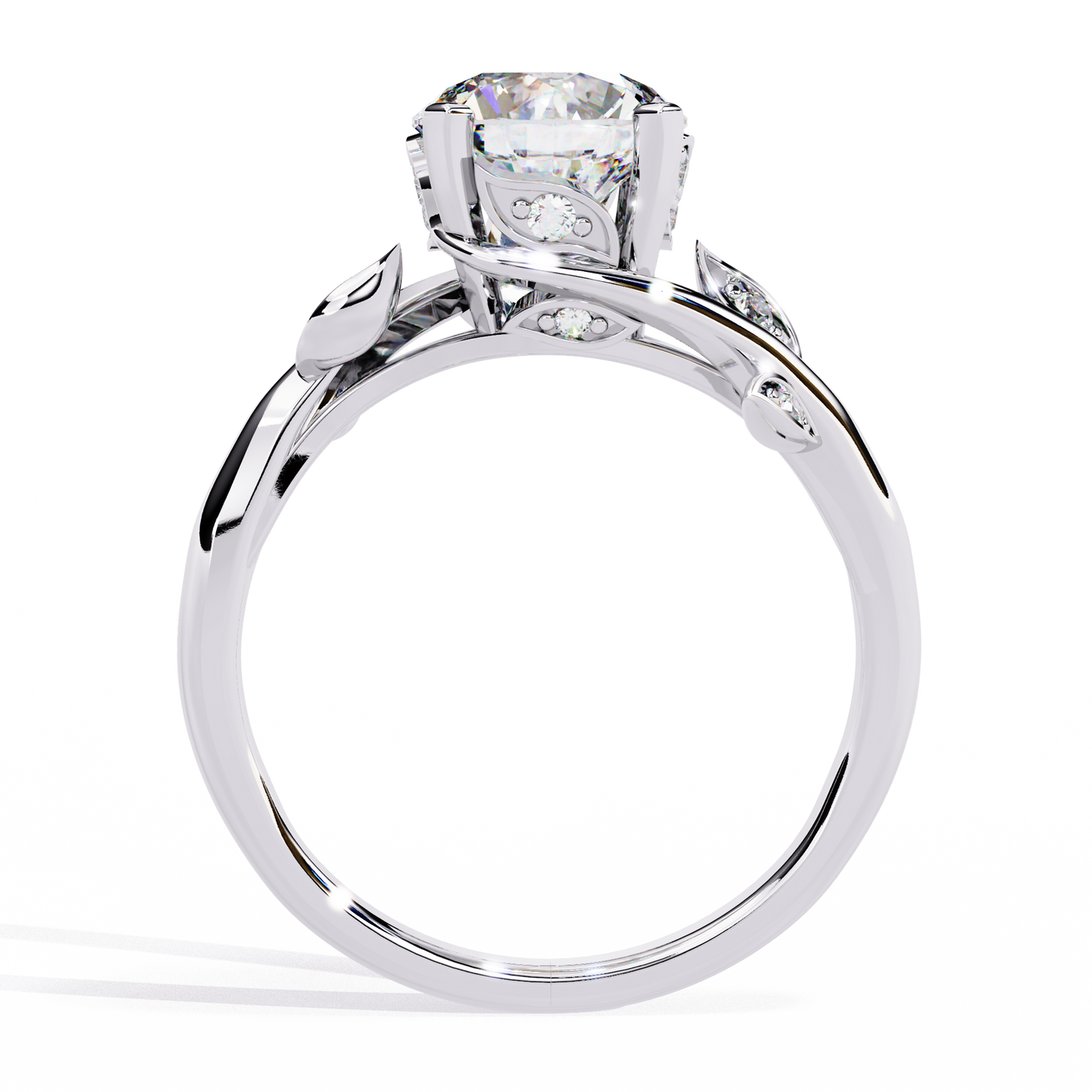 Nerisa Eclat Round Solitaire Ring