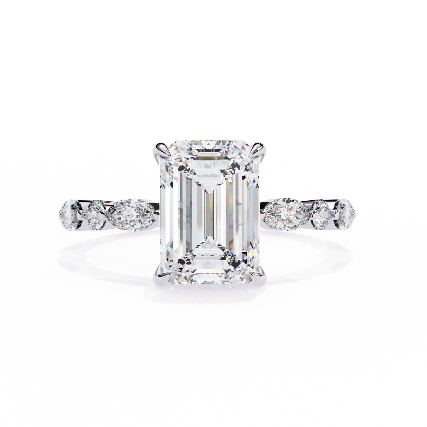 Luminora Crown Radiant Solitaire Ring