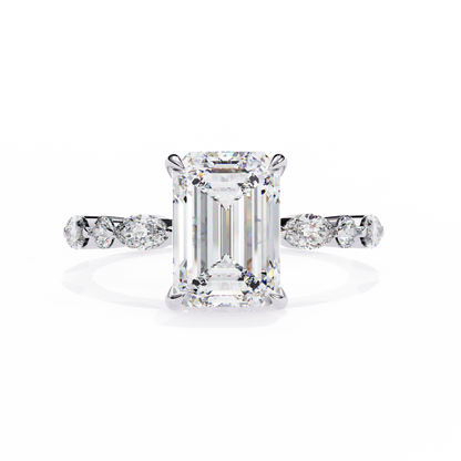 Luminora Crown Radiant Solitaire Ring