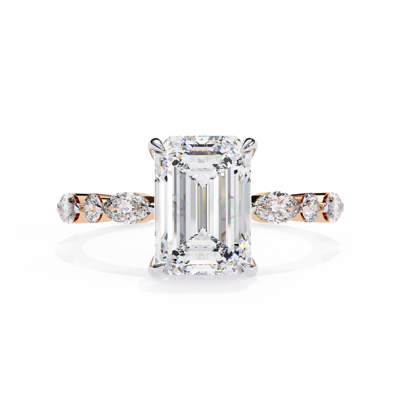 Luminora Crown Radiant Solitaire Ring