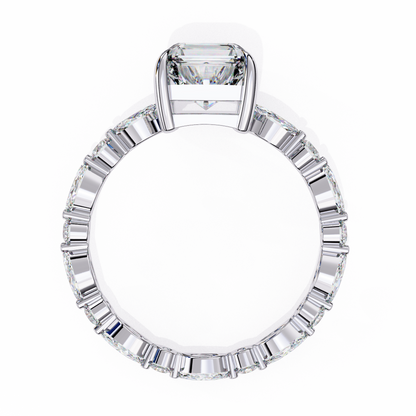Luminora Crown Radiant Solitaire Ring