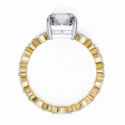 Luminora Crown Radiant Solitaire Ring