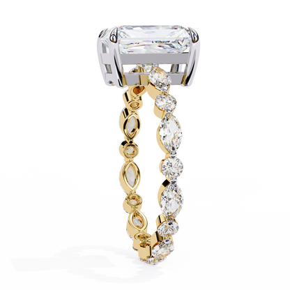 Luminora Crown Radiant Solitaire Ring
