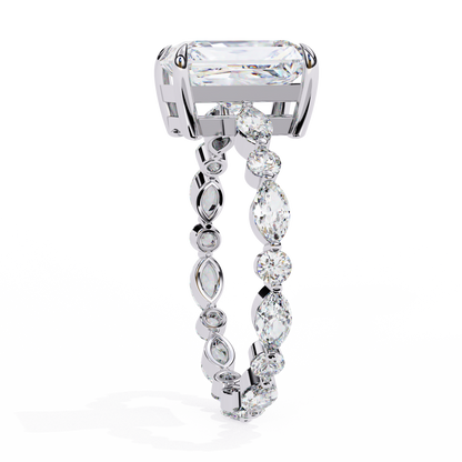 Luminora Crown Radiant Solitaire Ring