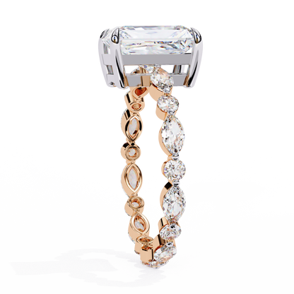 Luminora Crown Radiant Solitaire Ring