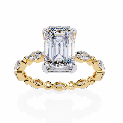 Luminora Crown Radiant Solitaire Ring