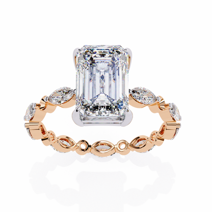 Luminora Crown Radiant Solitaire Ring