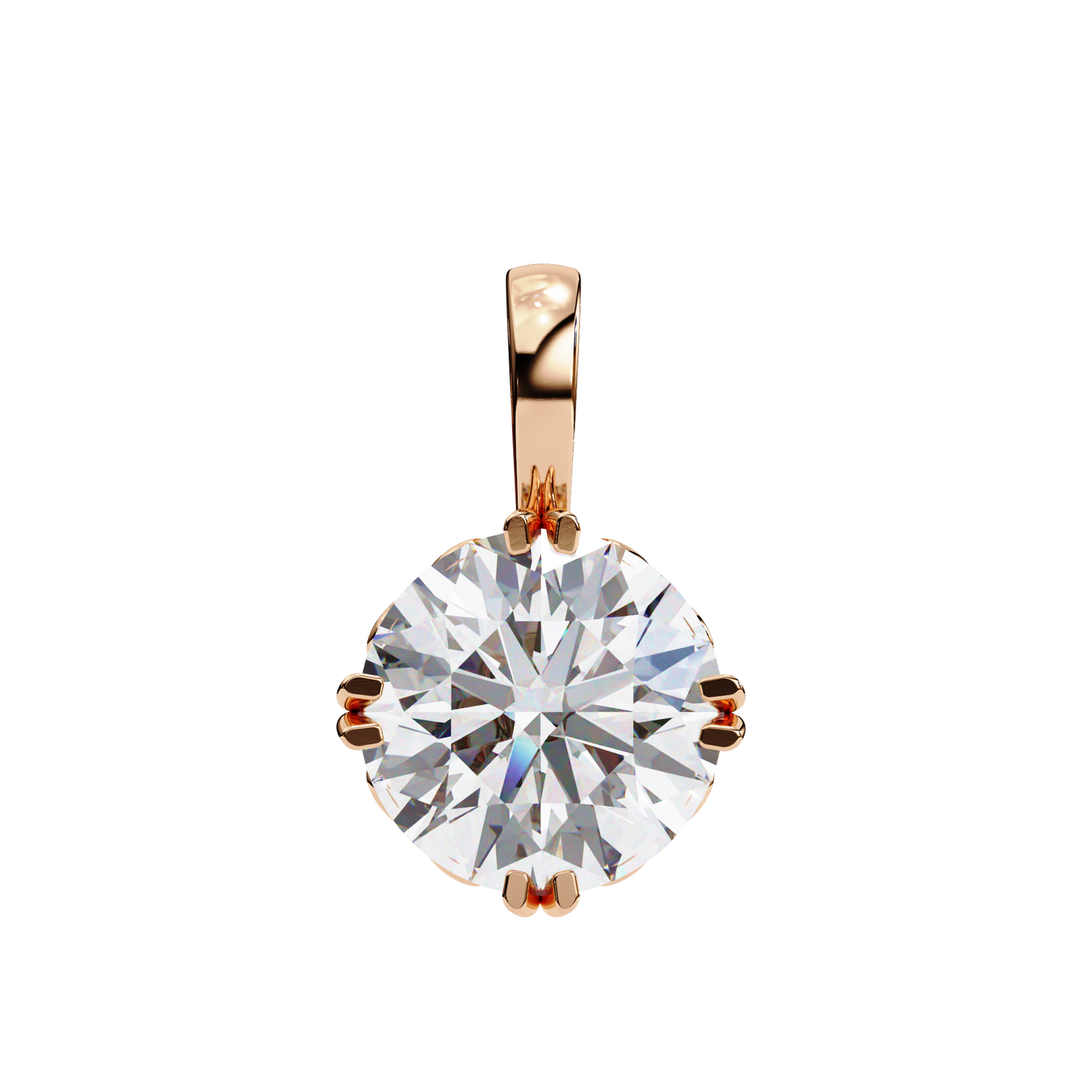Astrelline Haute Round Diamond Pendant