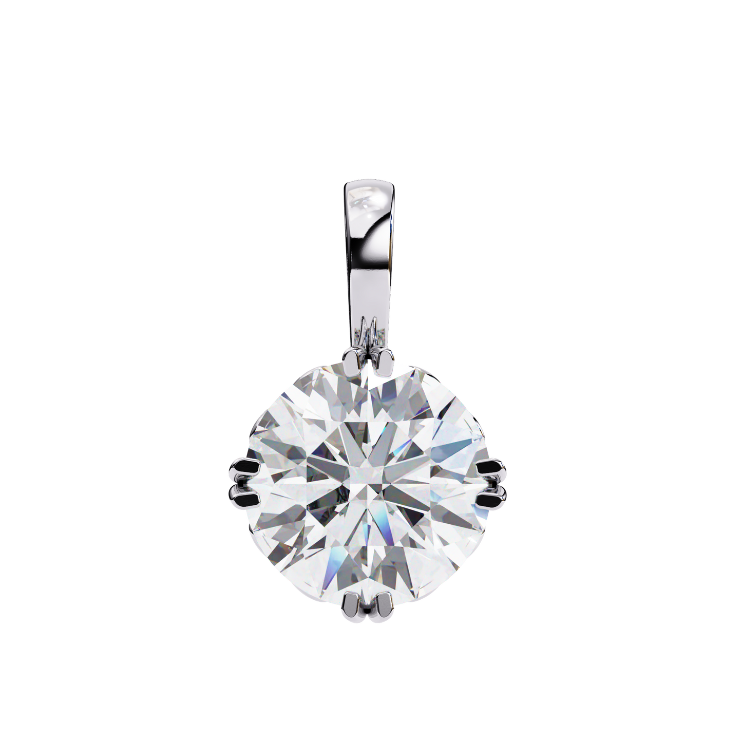Astrelline Haute Round Diamond Pendant