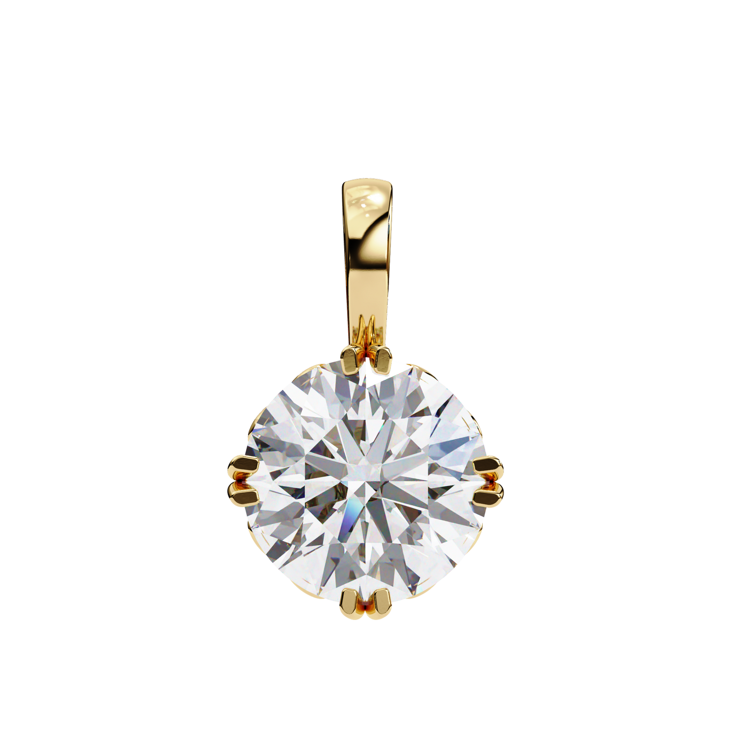 Astrelline Haute Round Diamond Pendant