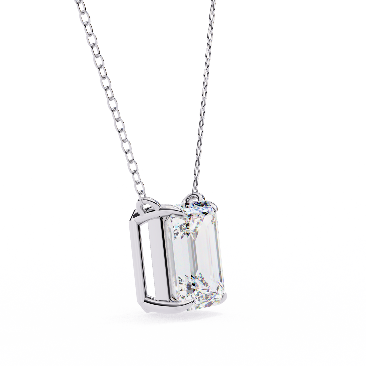 Valoria Eternelle Emerald Solitaire Pendant