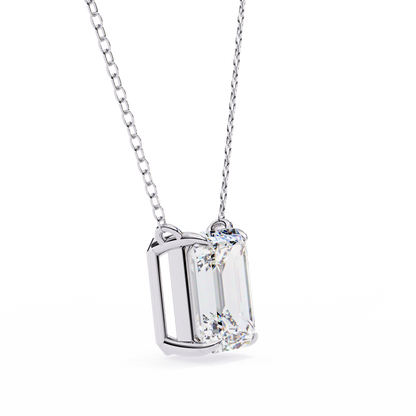 Valoria Eternelle Emerald Solitaire Pendant