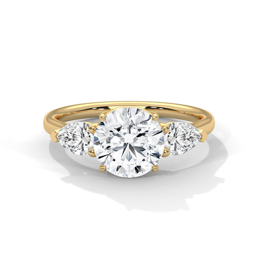 Crystal Whisper Solitaire Ring