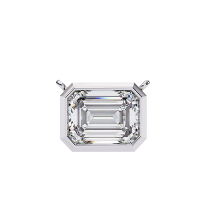 Lunaria Aristelle Emerald Solitaire Pendant