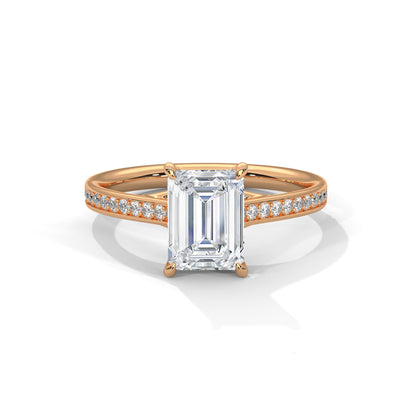 Velvet Spark Emerald Solitaire Ring