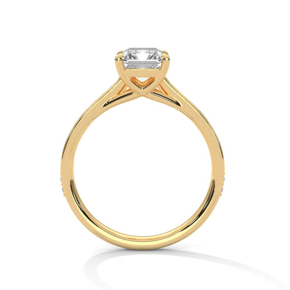 Velvet Spark Emerald Solitaire Ring