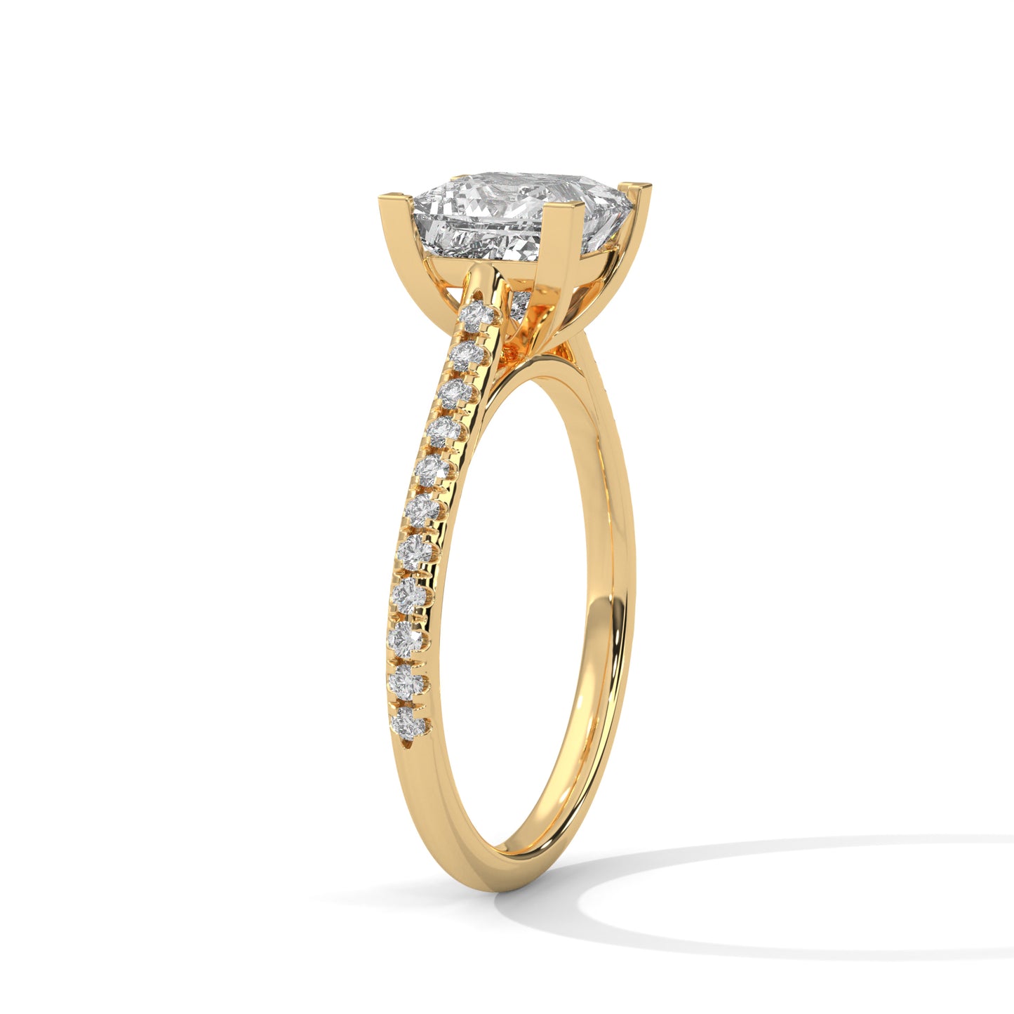 Zerine Grace Princess Solitaire Ring