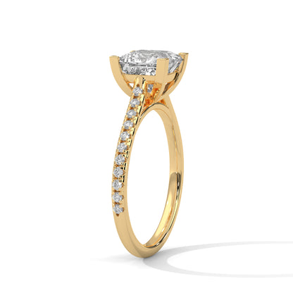 Zerine Grace Princess Solitaire Ring