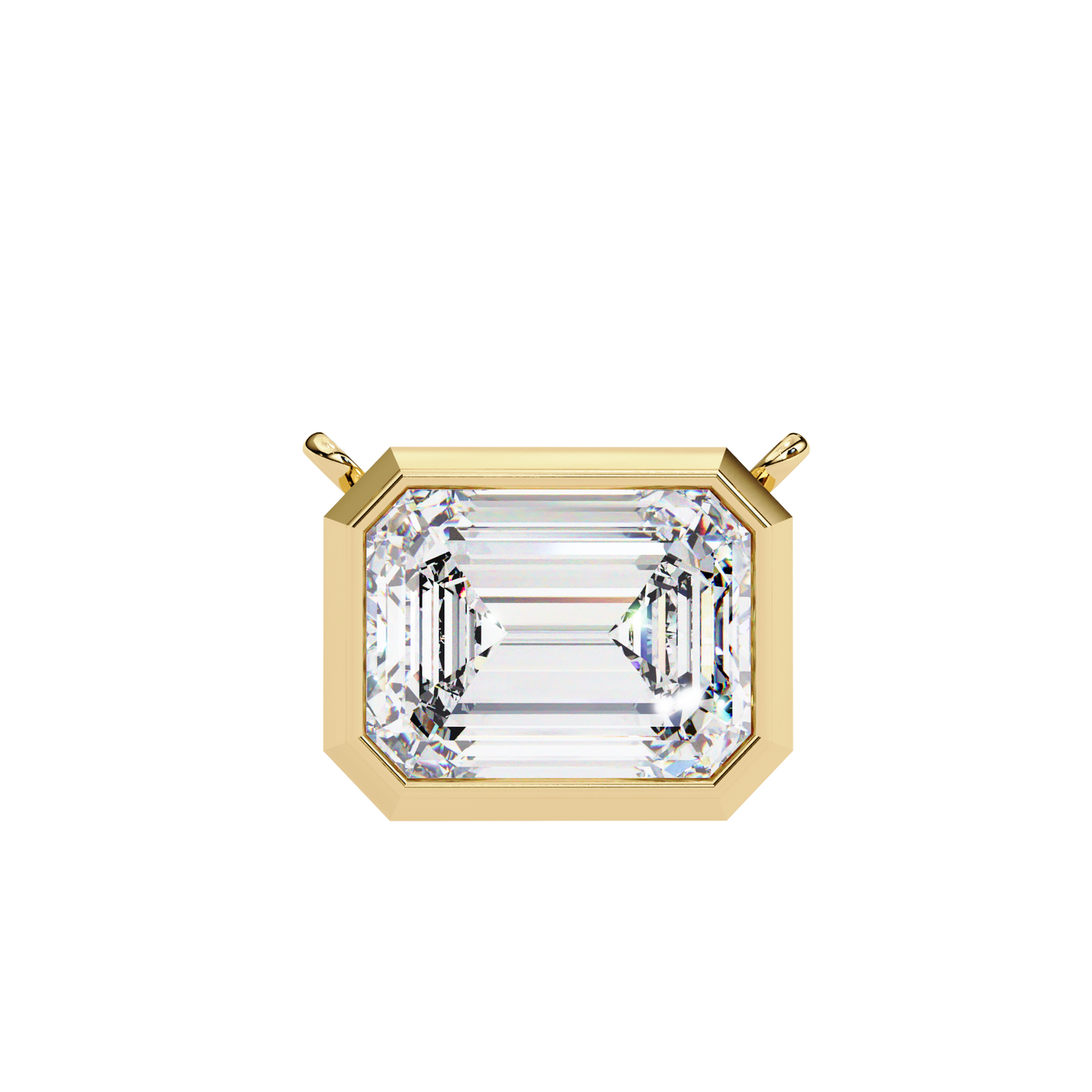 Lunaria Aristelle Emerald Solitaire Pendant
