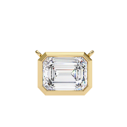 Lunaria Aristelle Emerald Solitaire Pendant