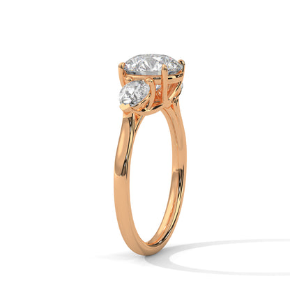 Crystal Whisper Solitaire Ring