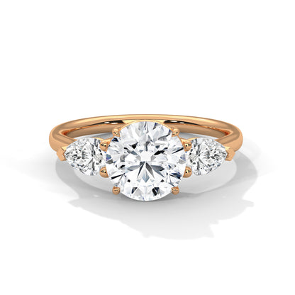 Crystal Whisper Solitaire Ring