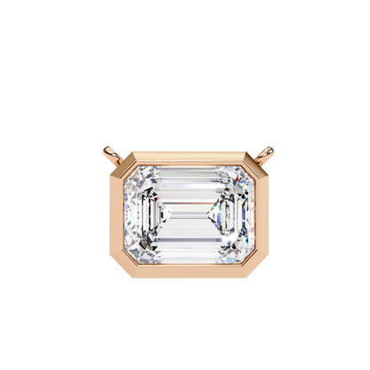 Lunaria Aristelle Emerald Solitaire Pendant