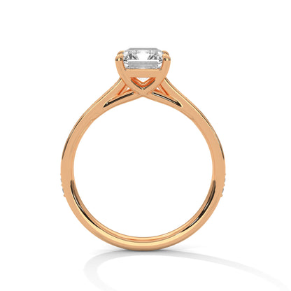 Velvet Spark Emerald Solitaire Ring